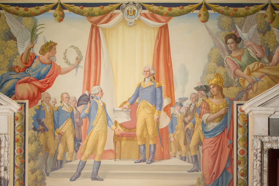 Anderson House mural of Society of the Cincinnati