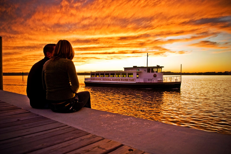 Sunset at National Harbor - Things to do on the waterfront in Maryland